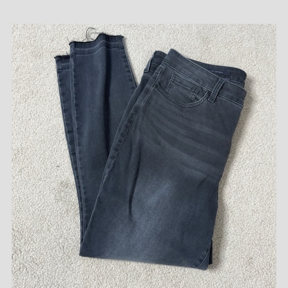 NYDJ Ami Skinny Jeans High Rise Lift Tuck Tech Released Hem Washed Black Size 14 - Picture 3 of 12